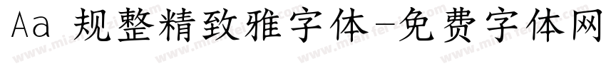Aa 规整精致雅字体字体转换